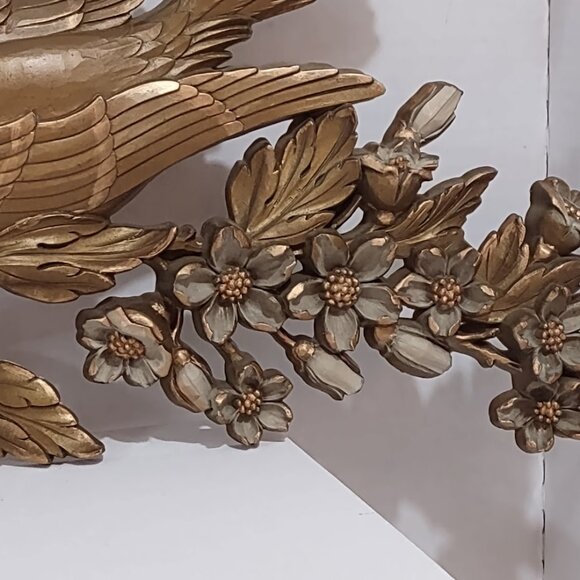 Like New 1967 Birds and Magnolia Blooms Wall Decor - Picture 5 of 8